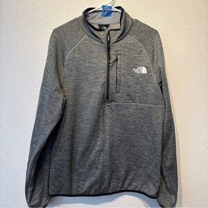 The North Face Grey Quarter-Zip Pullover Sz M